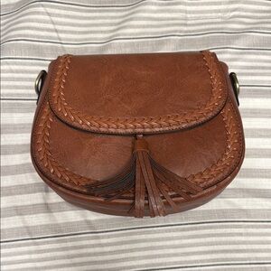 Brown Leather Crossbody Bag